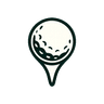 Golf ball logo
